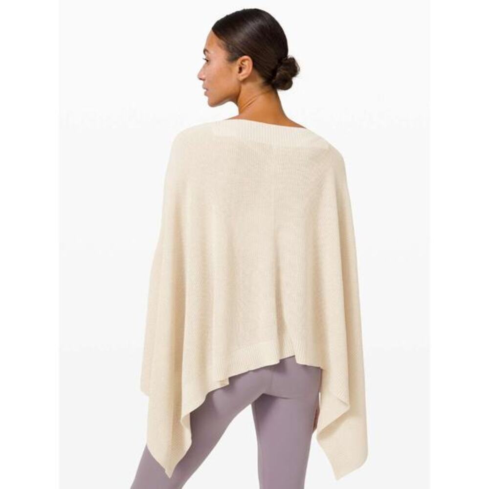 Lululemon Forward Flow Poncho White Opal - Picture 8 of 8